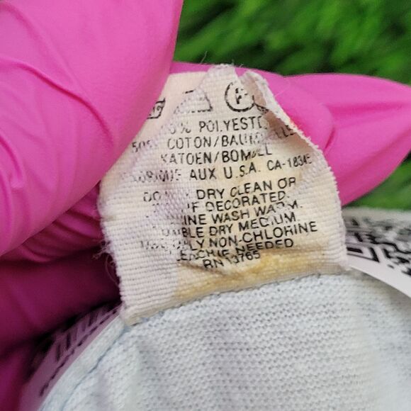 Vintage 80s Screen-Stars Shirt Womens Large 20x24 Bleached - Picture 7 of 14